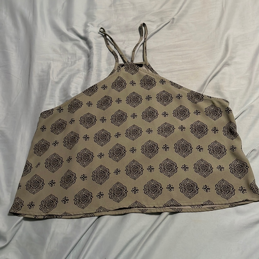 High Neck Patterned Tank